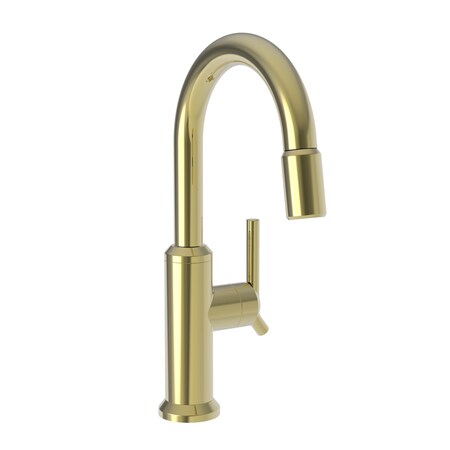 Newport Brass Prep/Bar Pull Down Faucet in Polished Brass Uncoated (Living) 3200-5223-03N